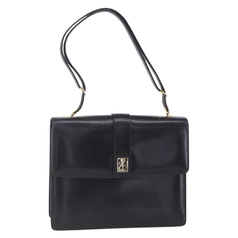 Burberry Nova Check Shoulder Bag Leather Black Leather Shoulder Bag Bag